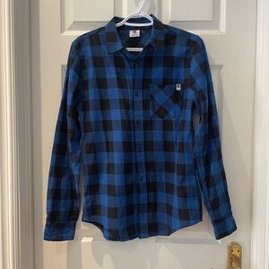 Men’s casual plaid DC button up shirt